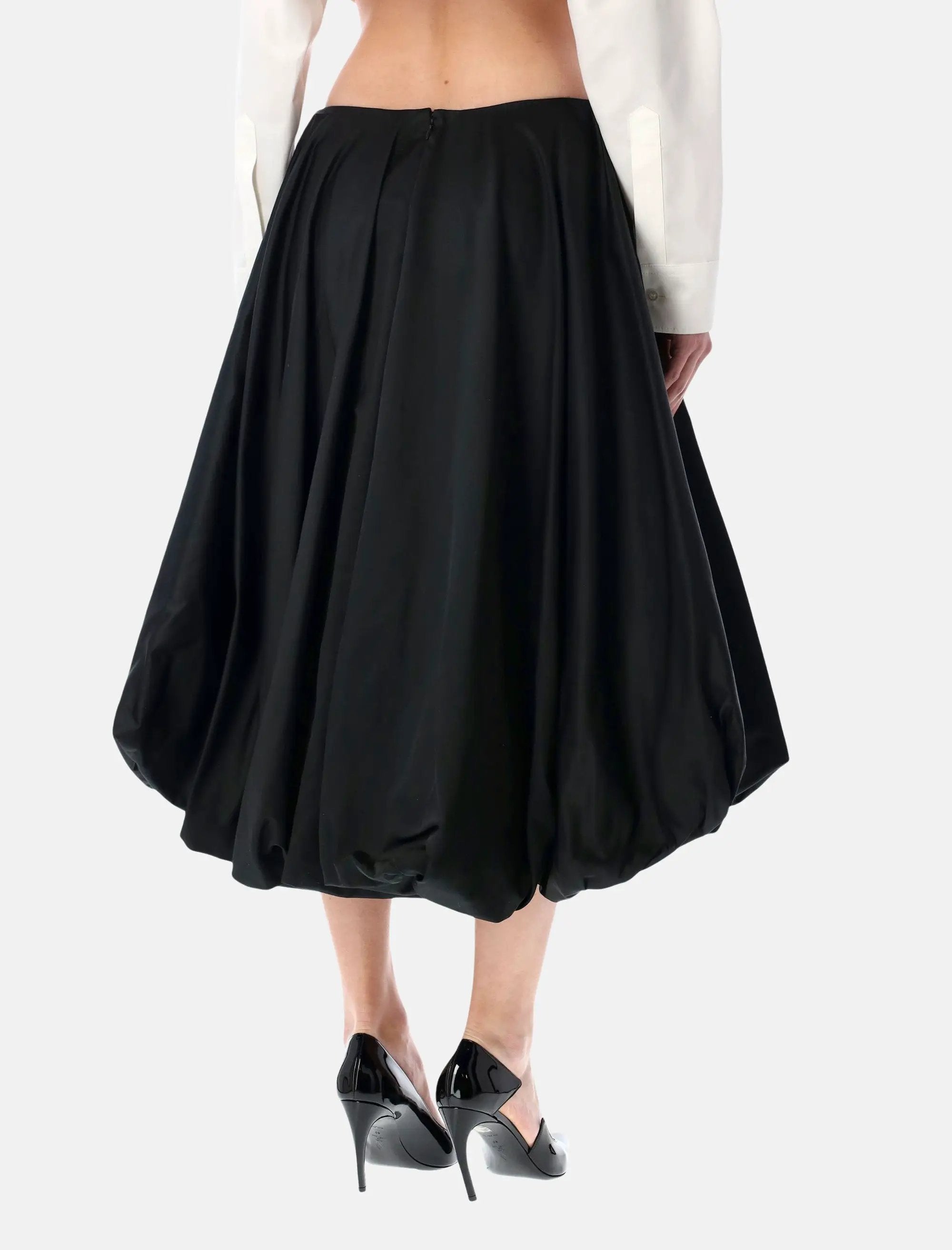 Оригінальна Black Voluminous Balloon Skirt Balenciaga – вид ззаду