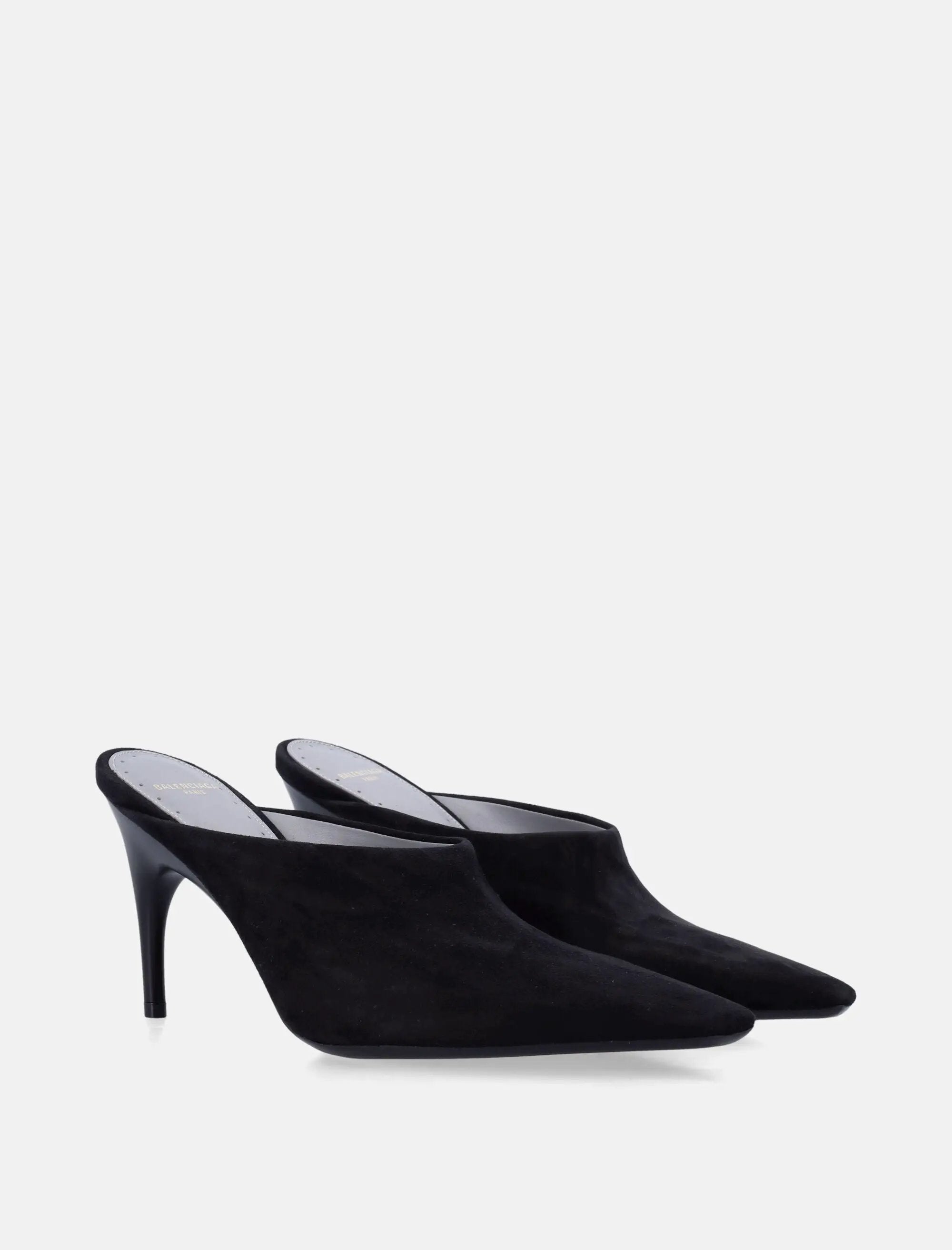 Duchesse Suede Mules Balenciaga – Гарантія оригінальності – вид ззаду