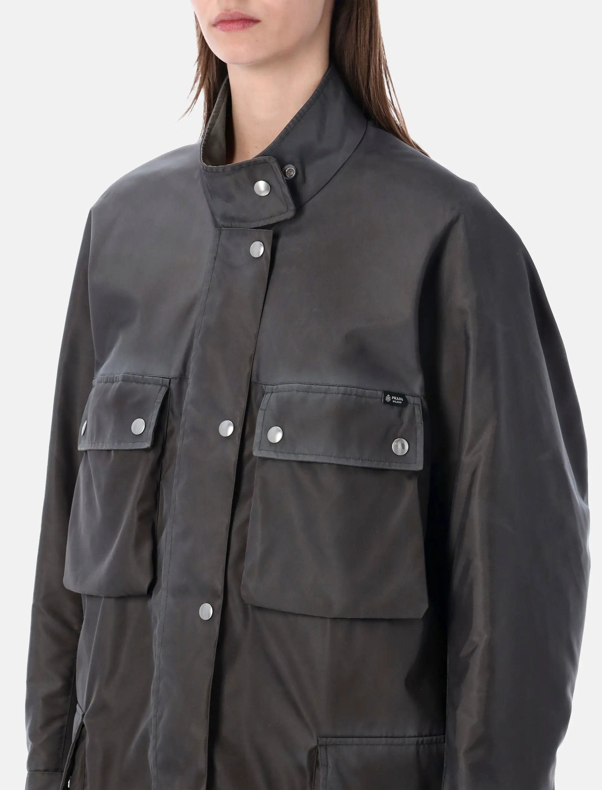 Оригінальна Washed Re Nylon Caban Jacket Prada – детальний вид