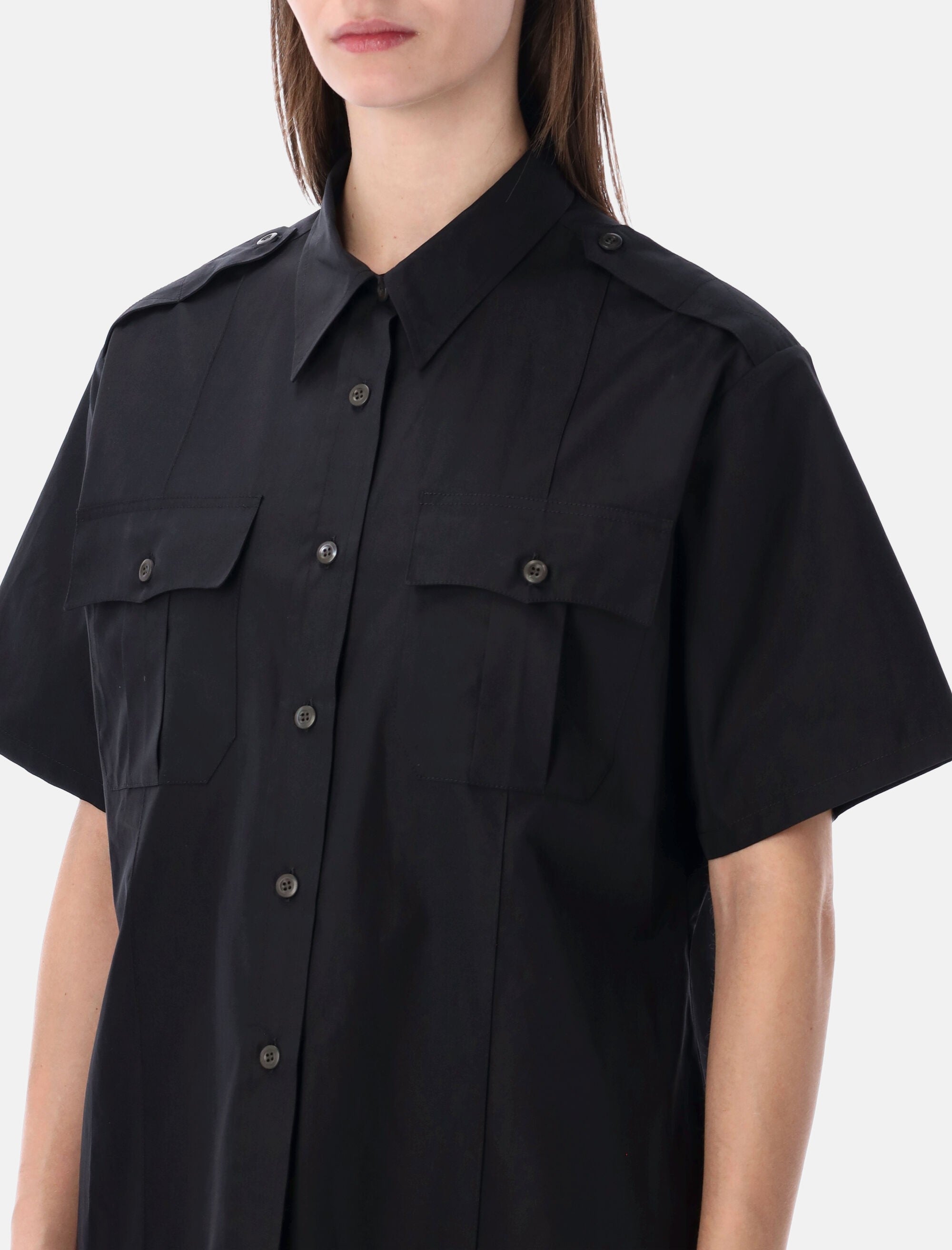 Short Sleeved Cotton Poplin Shirt Prada оригінал – Купити в Україні – детальний вид