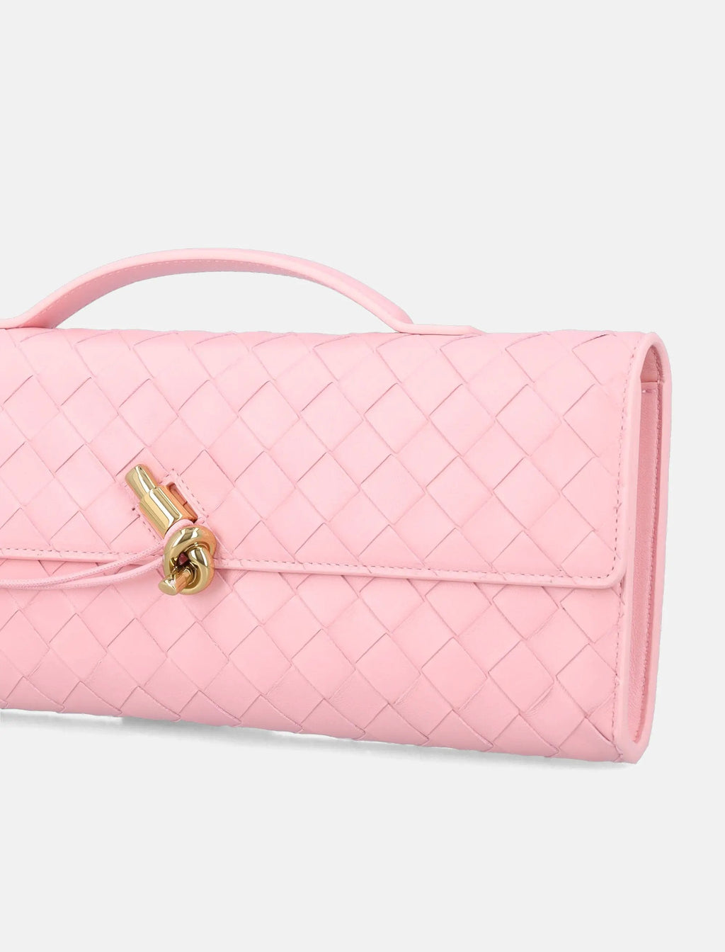 Andiamo Intrecciato Leather Clutch Bottega veneta – Гарантія оригінальності – вид ззаду
