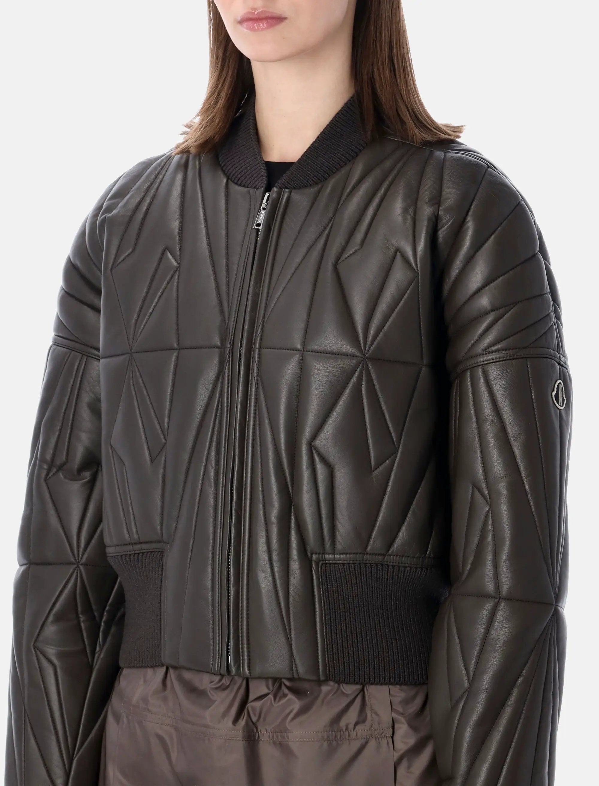 Jacket Woven Geocamo Croppet Moncler – Гарантія оригінальності – детальний вид