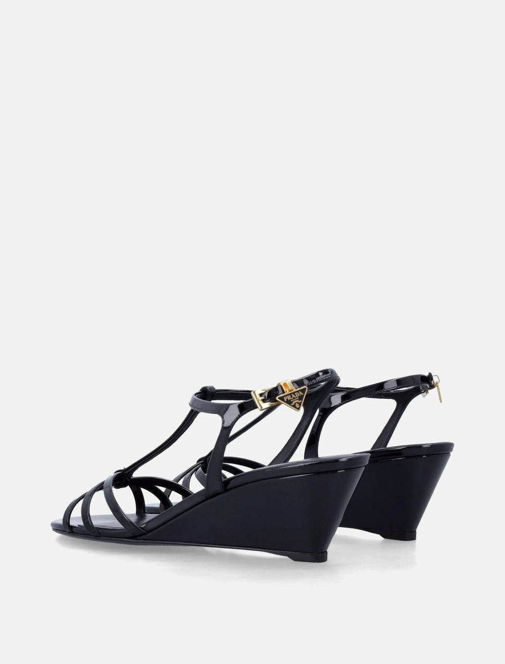 Patent Leather Wedge Sandals Prada оригінал – Купити в Україні – збільшений вид