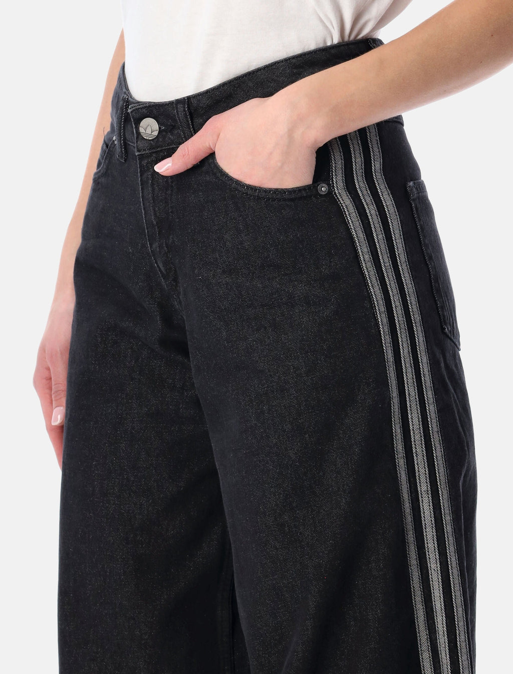 Оригінальна Firebird Adilenium Denim Track Pants Adidas – вид ззаду