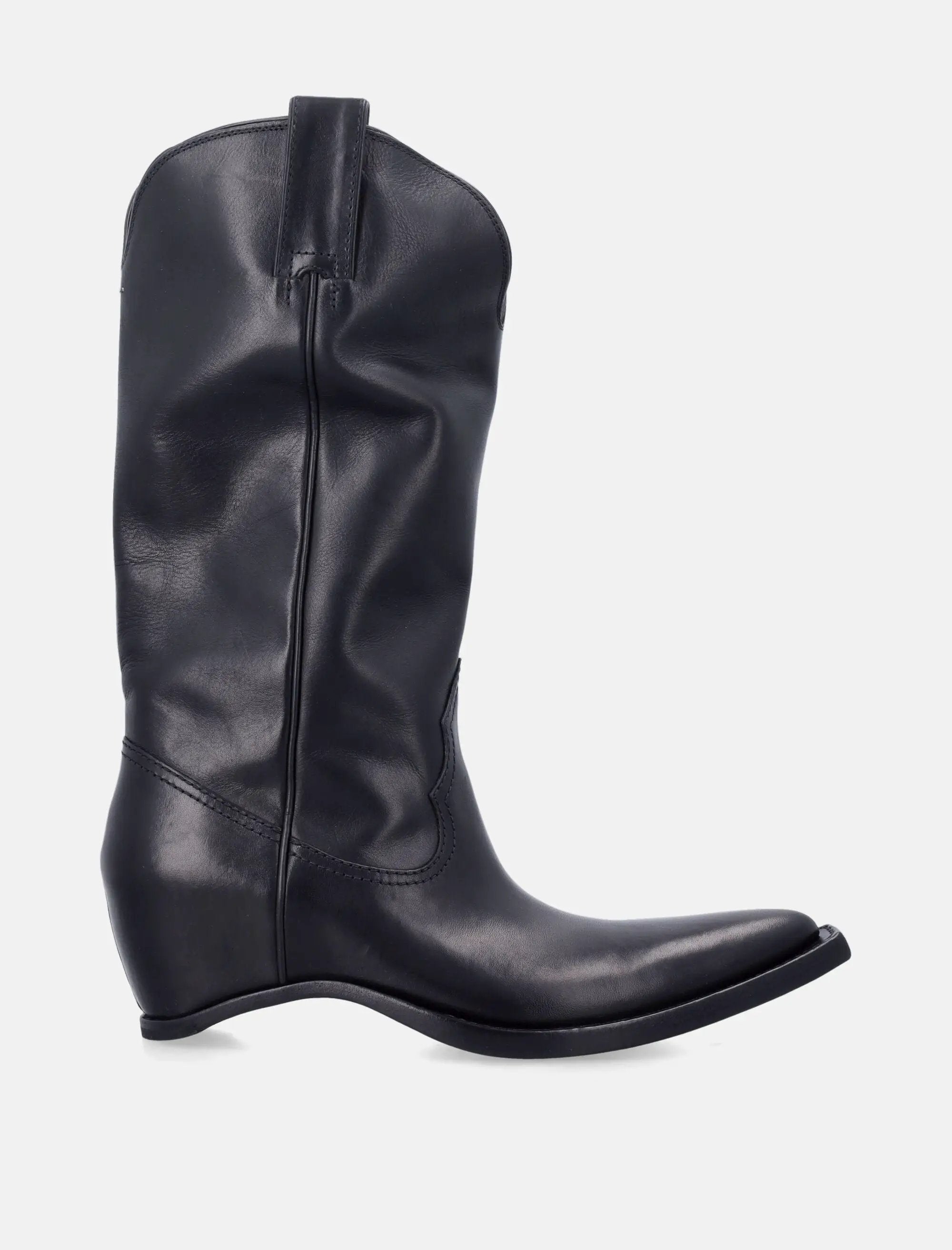 Heel Less Western Leather Boots Maison margiela оригінал – Купити в Україні – боковий вид