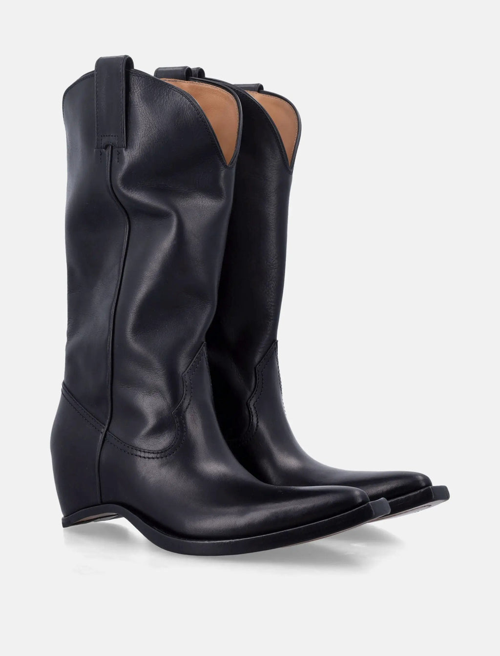 Heel Less Western Leather Boots Maison margiela оригінал – Купити в Україні – вид ззаду