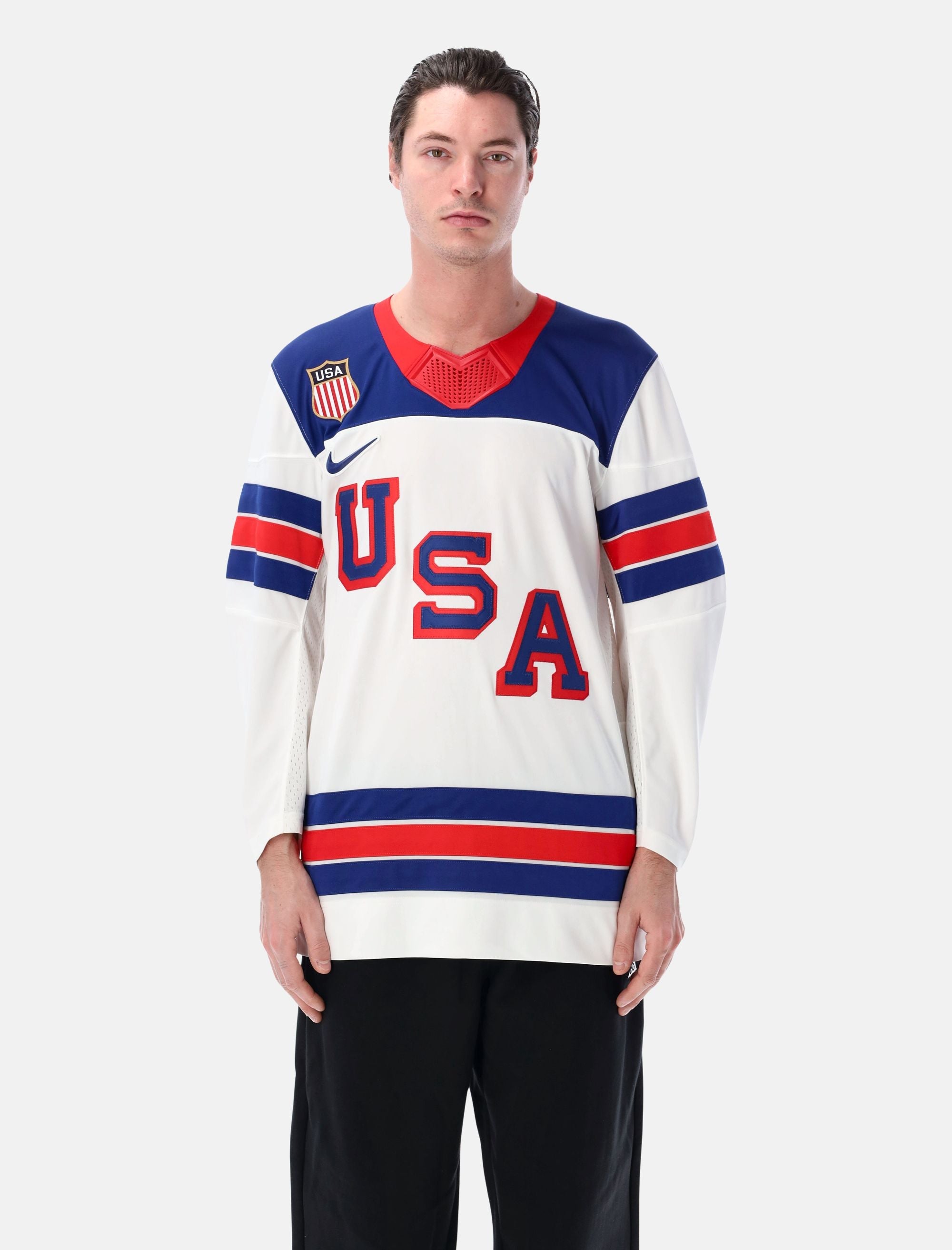 Usa Replica Hockey Jersey Tee Nike – Гарантія оригінальності – боковий вид