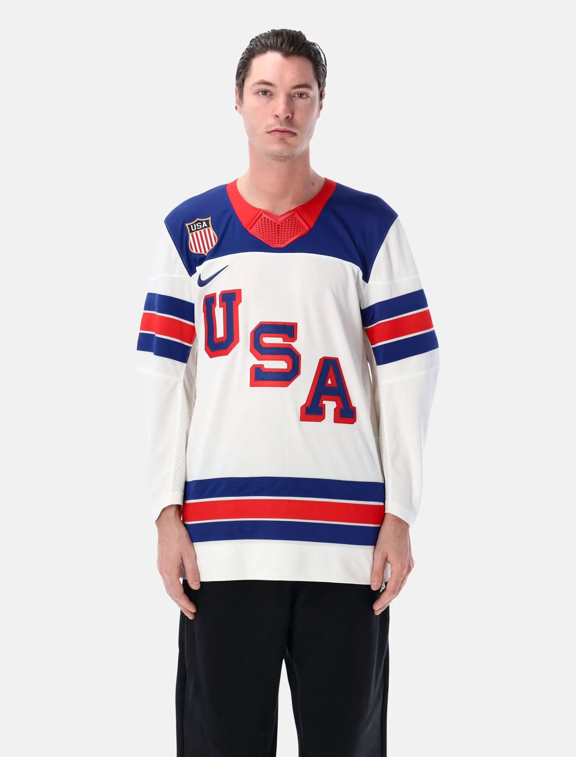 Usa Replica Hockey Jersey Tee Nike – Гарантія оригінальності – боковий вид