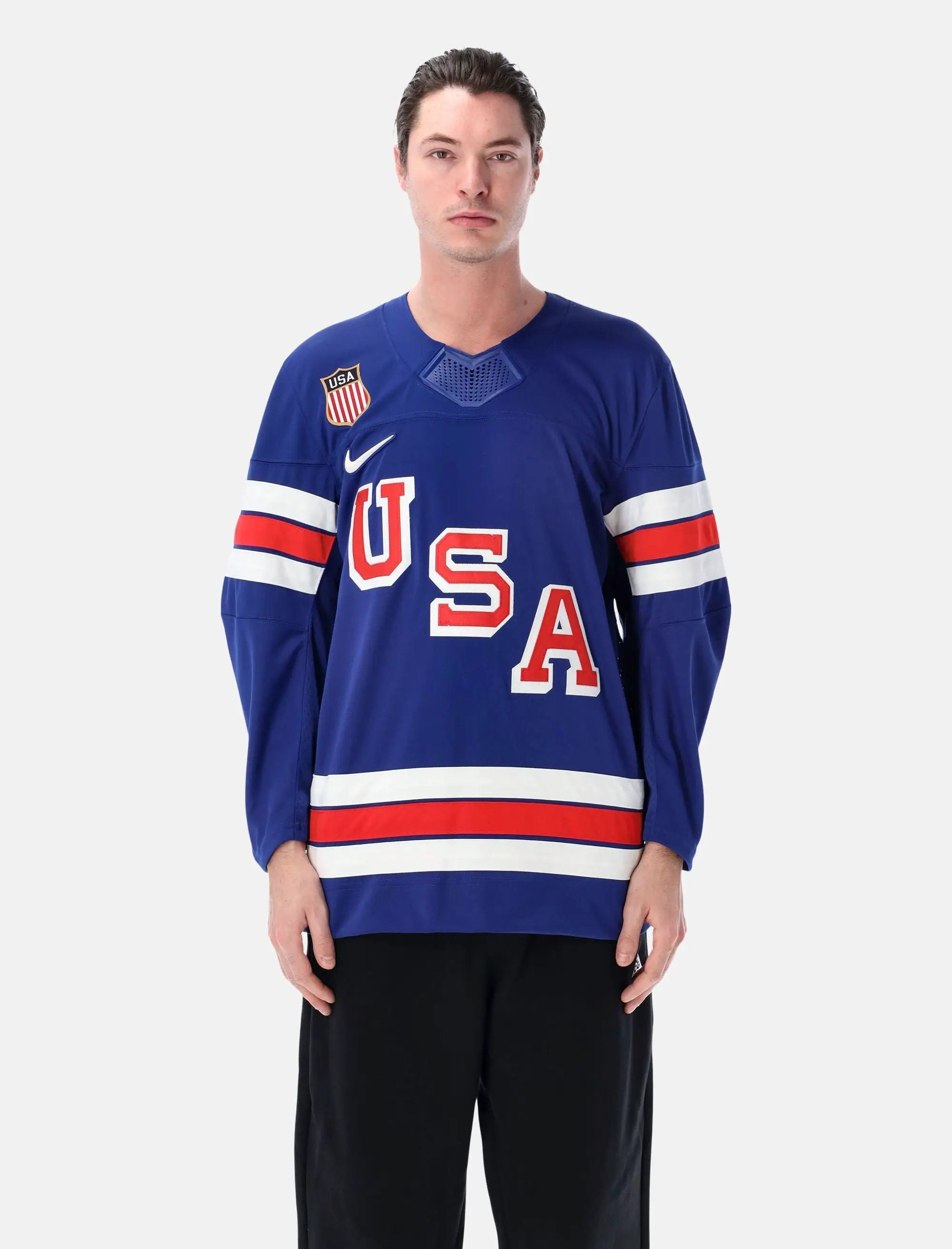 Usa Replica Hockey Jersey Tee Nike – Гарантія оригінальності – боковий вид