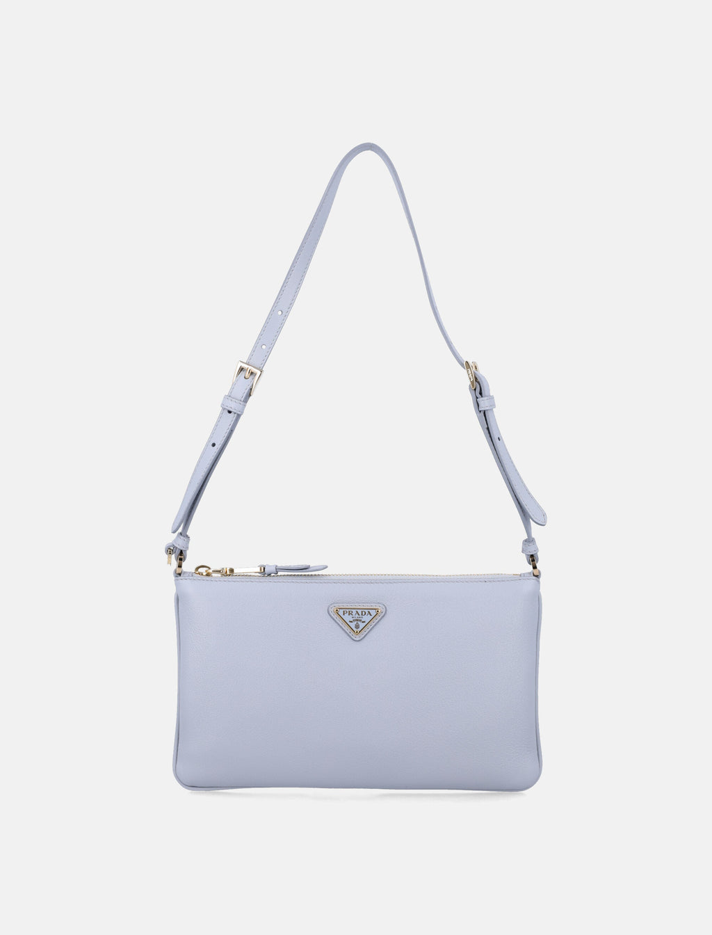 Leather Pouch With Logo Prada – Гарантія оригінальності – боковий вид
