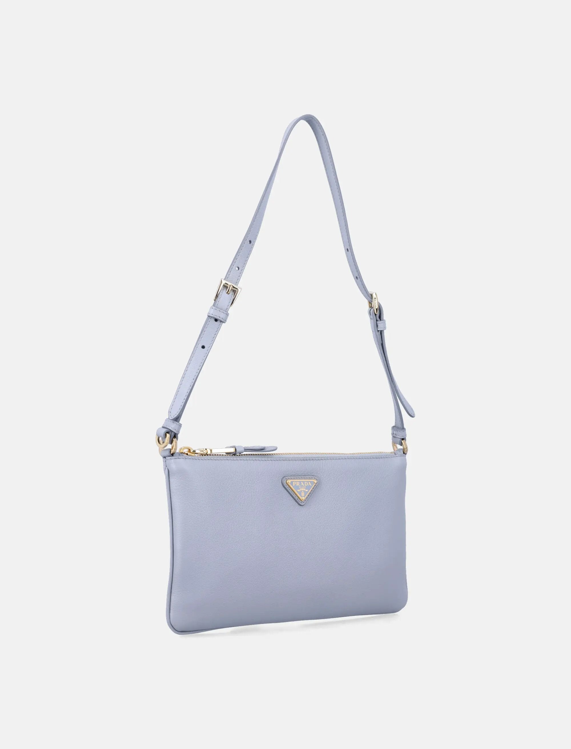 Leather Pouch With Logo Prada – Гарантія оригінальності – детальний вид