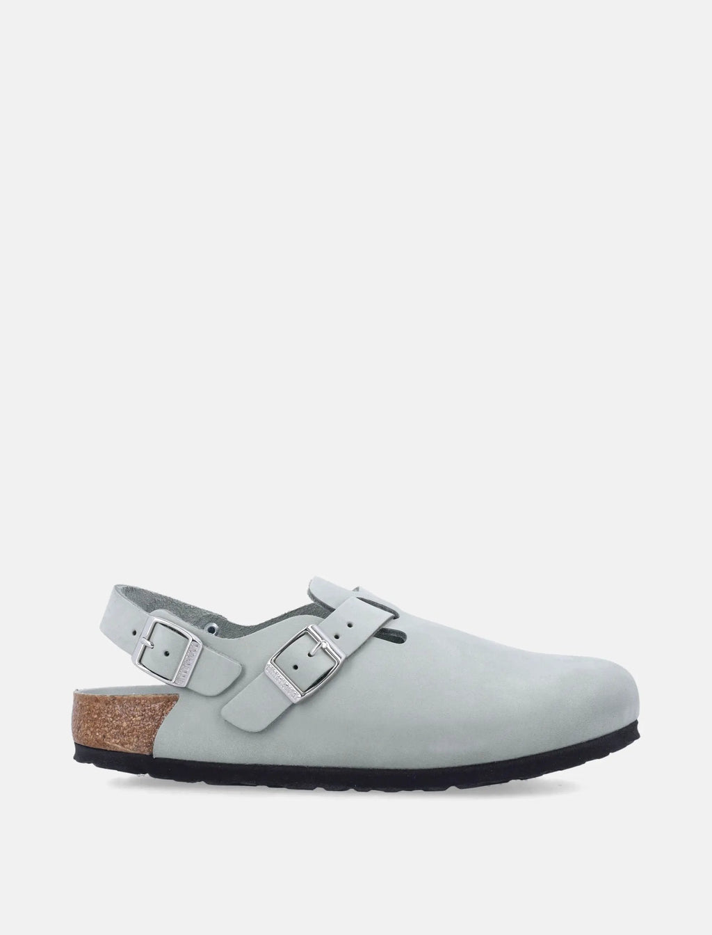 Оригінальна Tokio Nubuk In Pure Sage Leather Clog Birkenstock – боковий вид