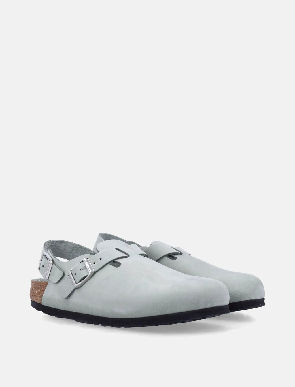 Оригінальна Tokio Nubuk In Pure Sage Leather Clog Birkenstock – вид ззаду