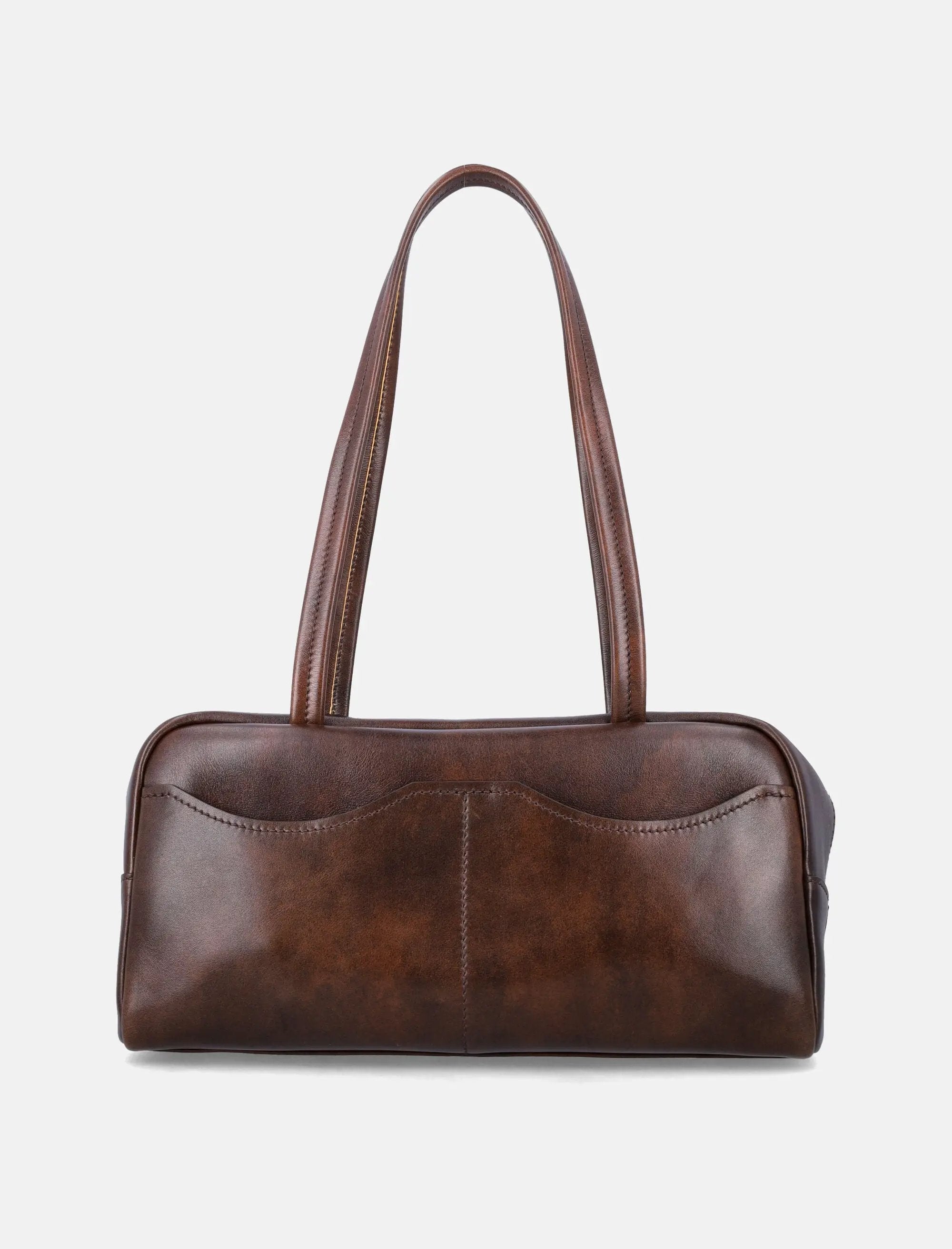 Оригінальна Carry Large Antiqued Leather Top Handle Bag Prada – збільшений вид