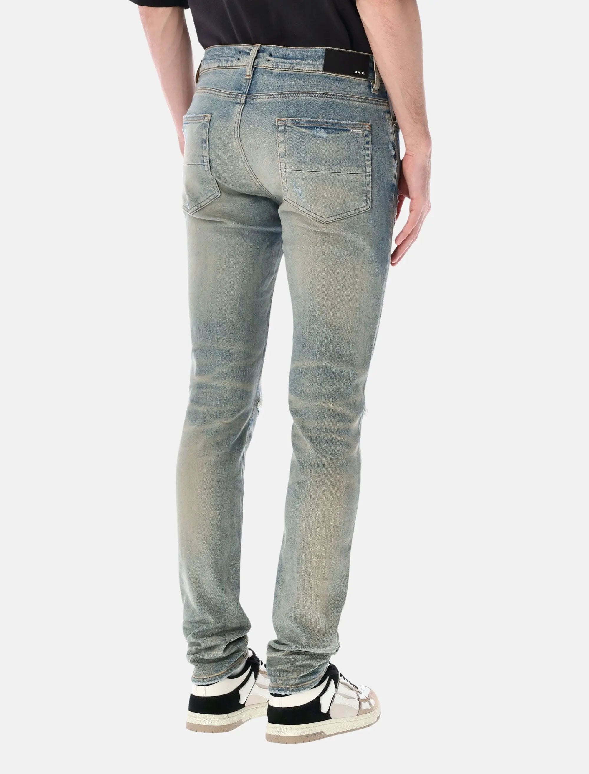 Оригінальна Mx1 Stretch Denim Jeans Amiri – вид ззаду
