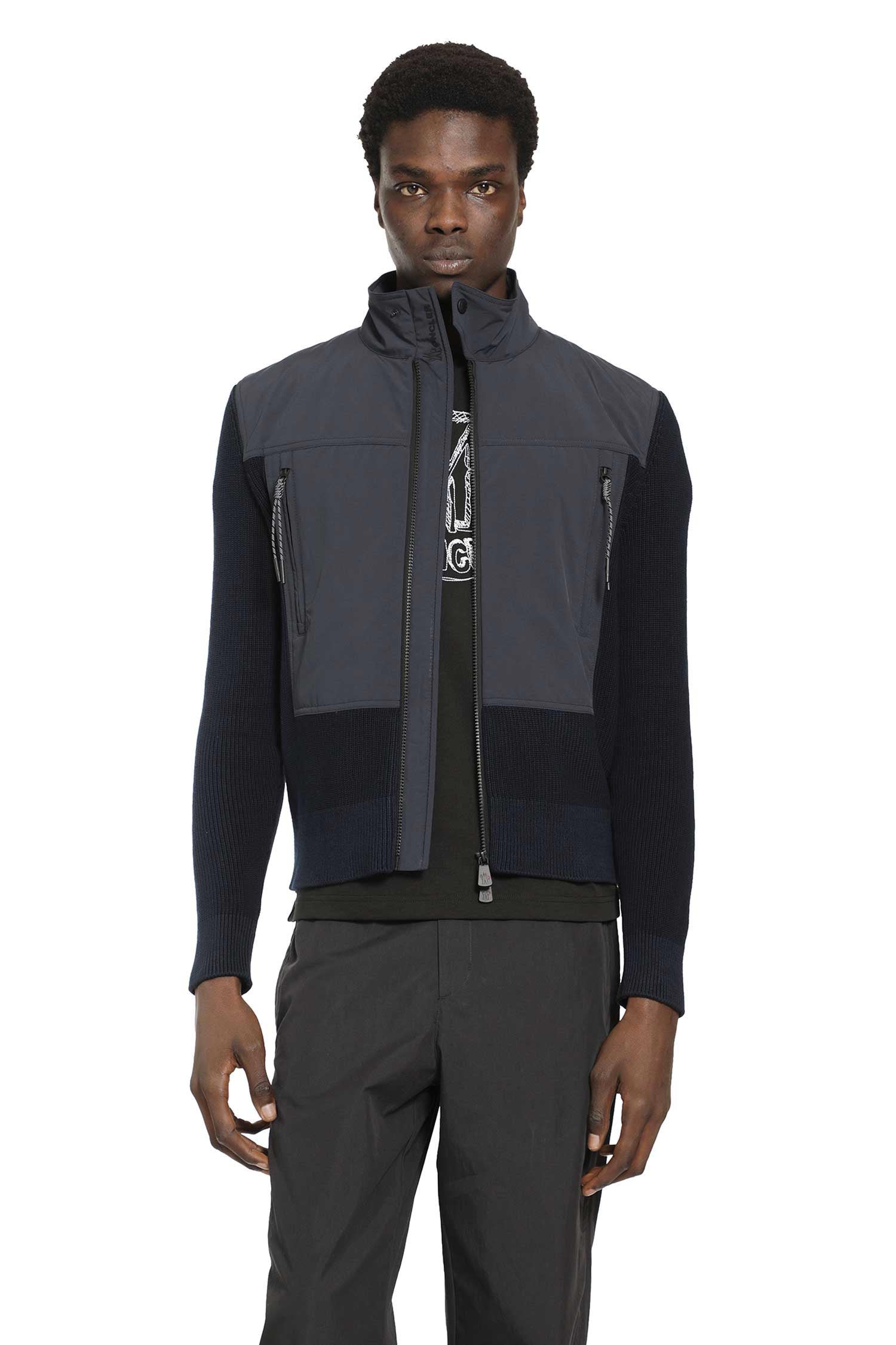 Padded Zip-Up Cotton Cardigan Moncler оригінал – Купити в Україні – боковий вид