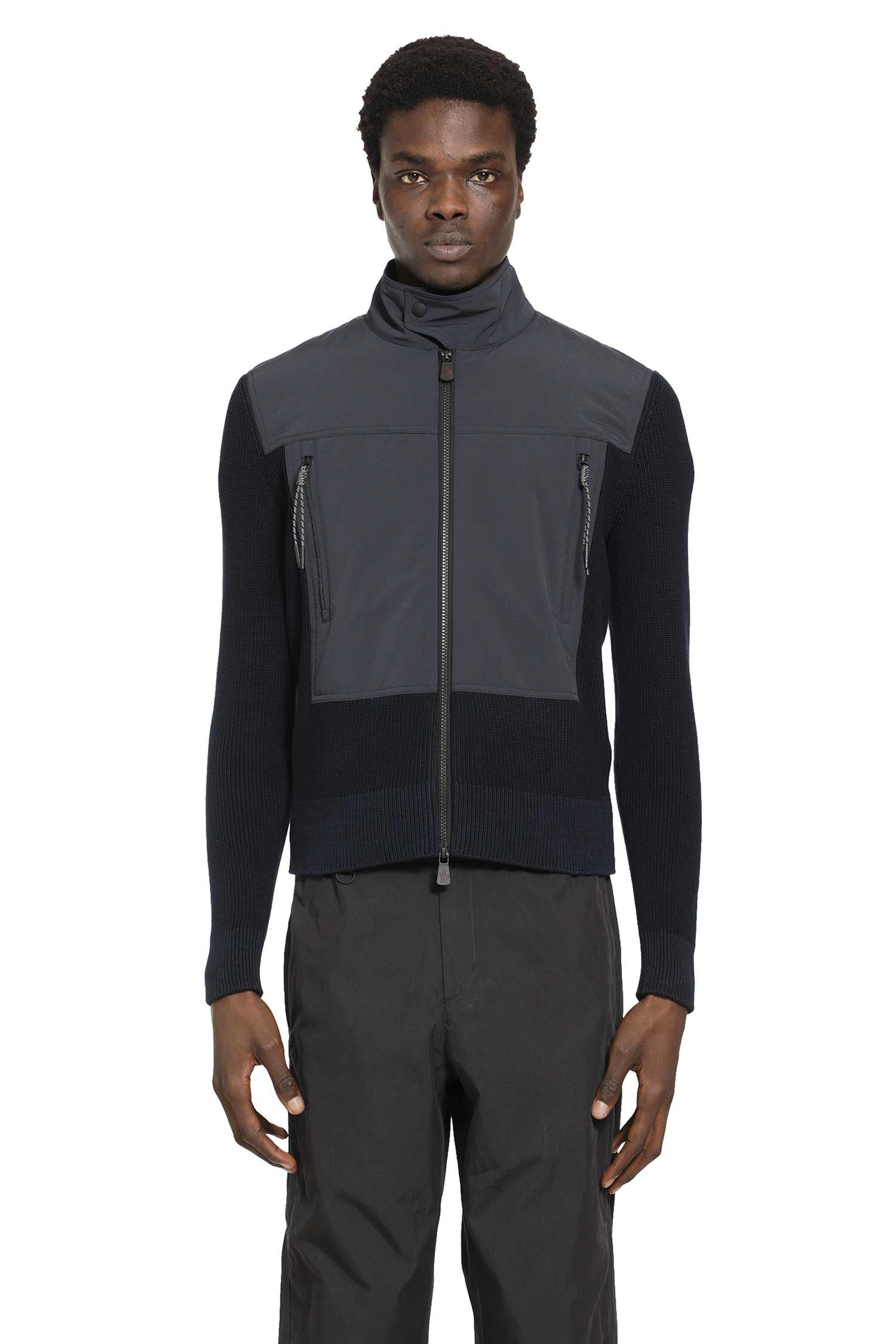 Padded Zip-Up Cotton Cardigan Moncler оригінал – Купити в Україні – вид ззаду