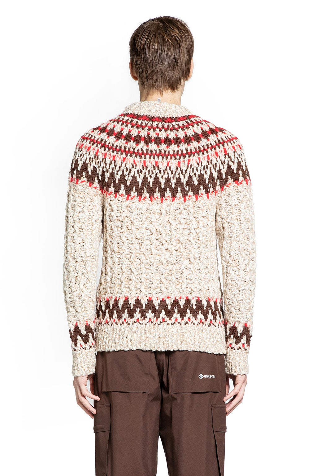 Geometric Jacquard Wool Sweater Moncler оригінал – Купити в Україні – детальний вид