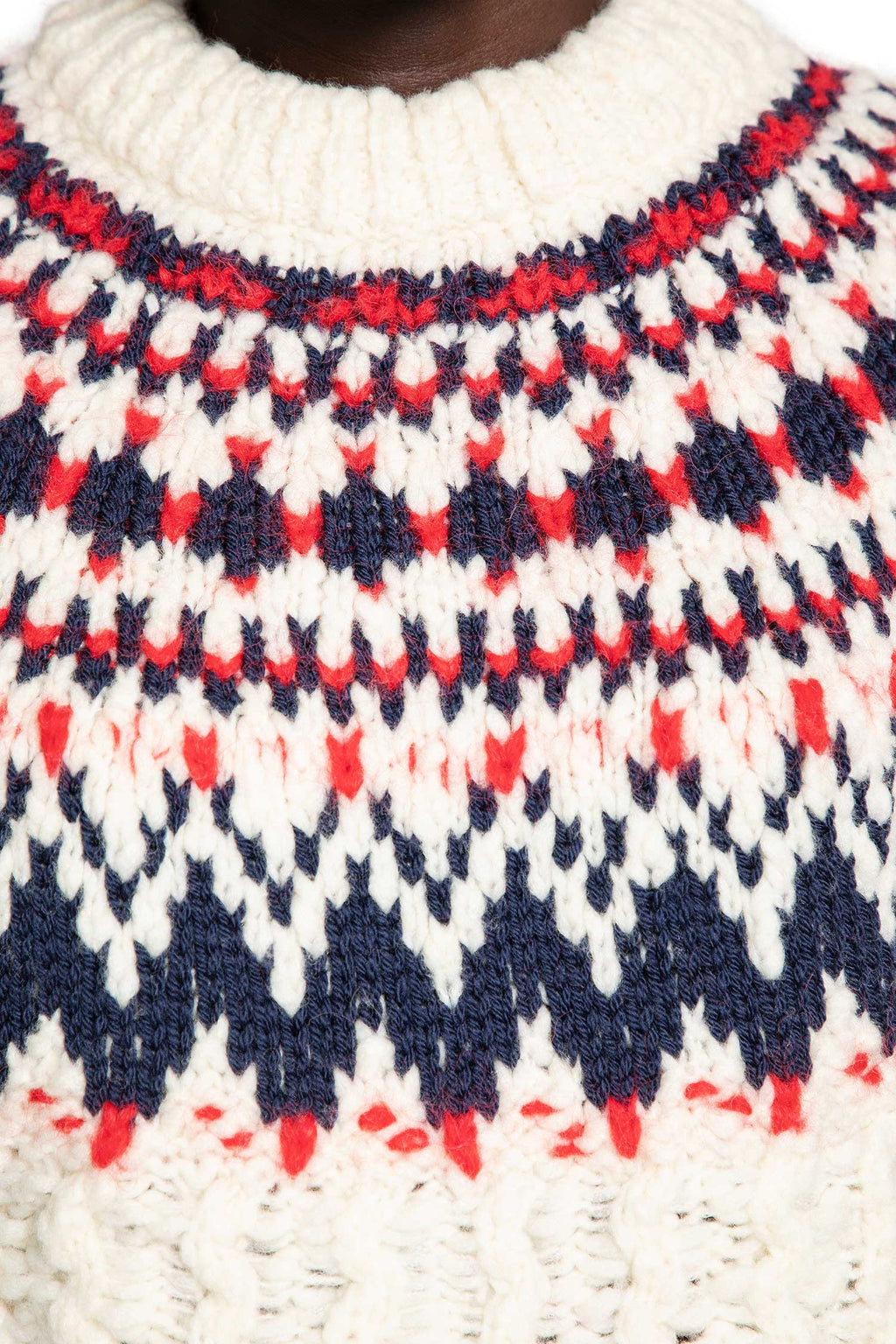 Geometric Jacquard Wool Blend Sweater Moncler оригінал – Купити в Україні – збільшений вид