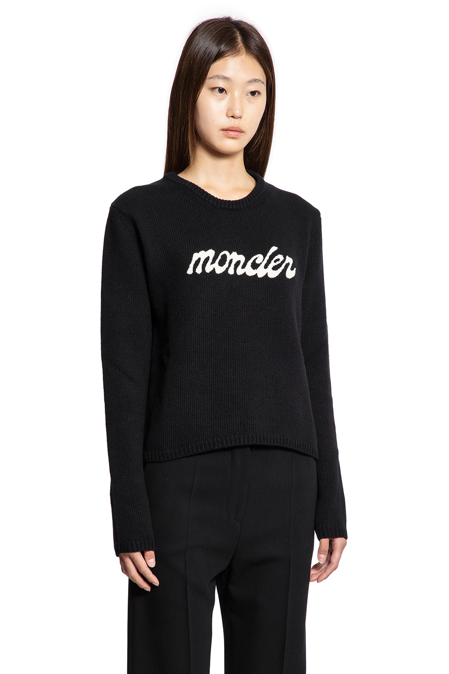 Embroidered Sweater In Wool And Cashmere Moncler – Гарантія оригінальності – вид ззаду