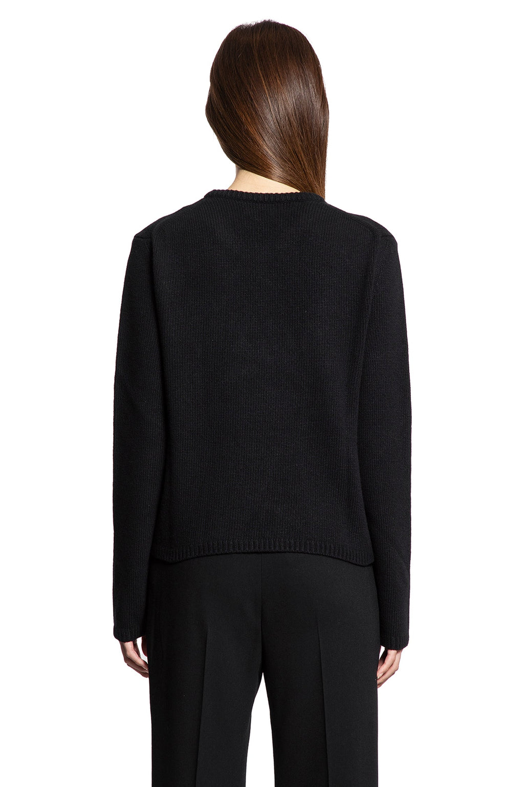 Embroidered Sweater In Wool And Cashmere Moncler – Гарантія оригінальності – детальний вид