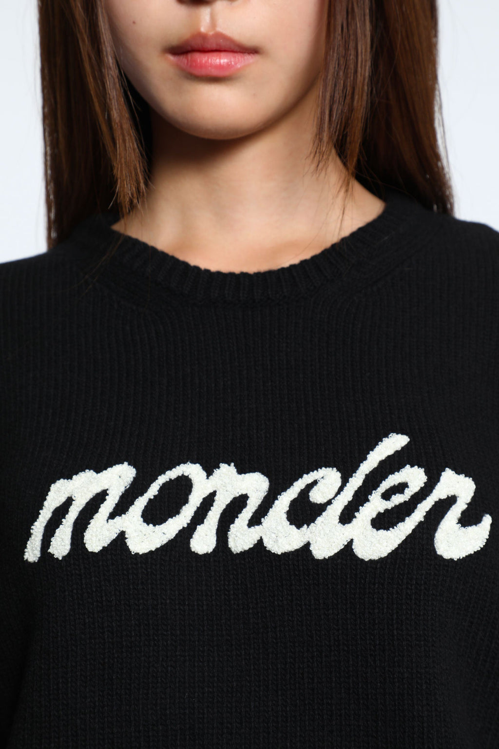 Embroidered Sweater In Wool And Cashmere Moncler – Гарантія оригінальності – збільшений вид