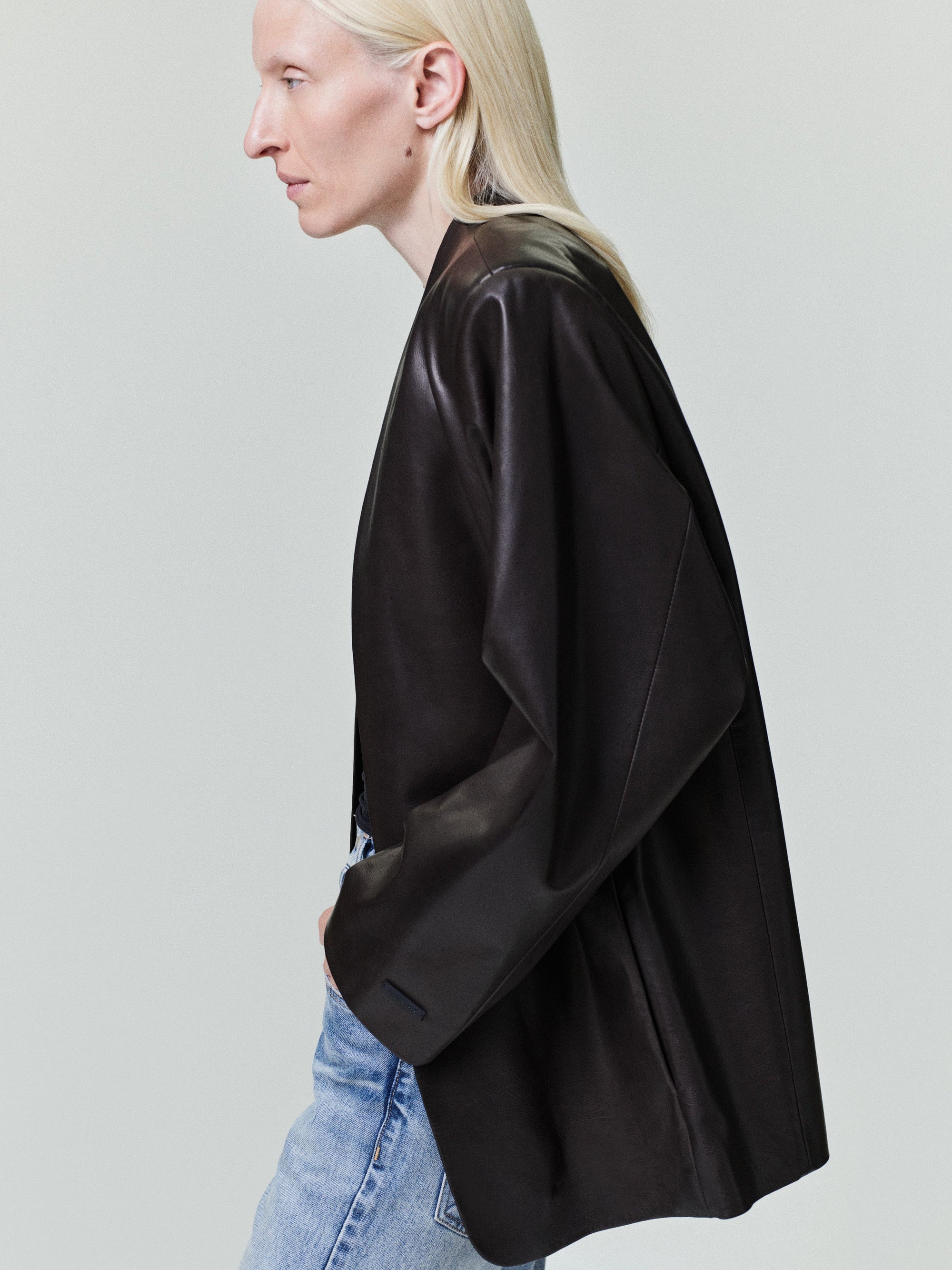 Womens Leather Collarless Jacket Fear of god оригінал – Купити в Україні – детальний вид