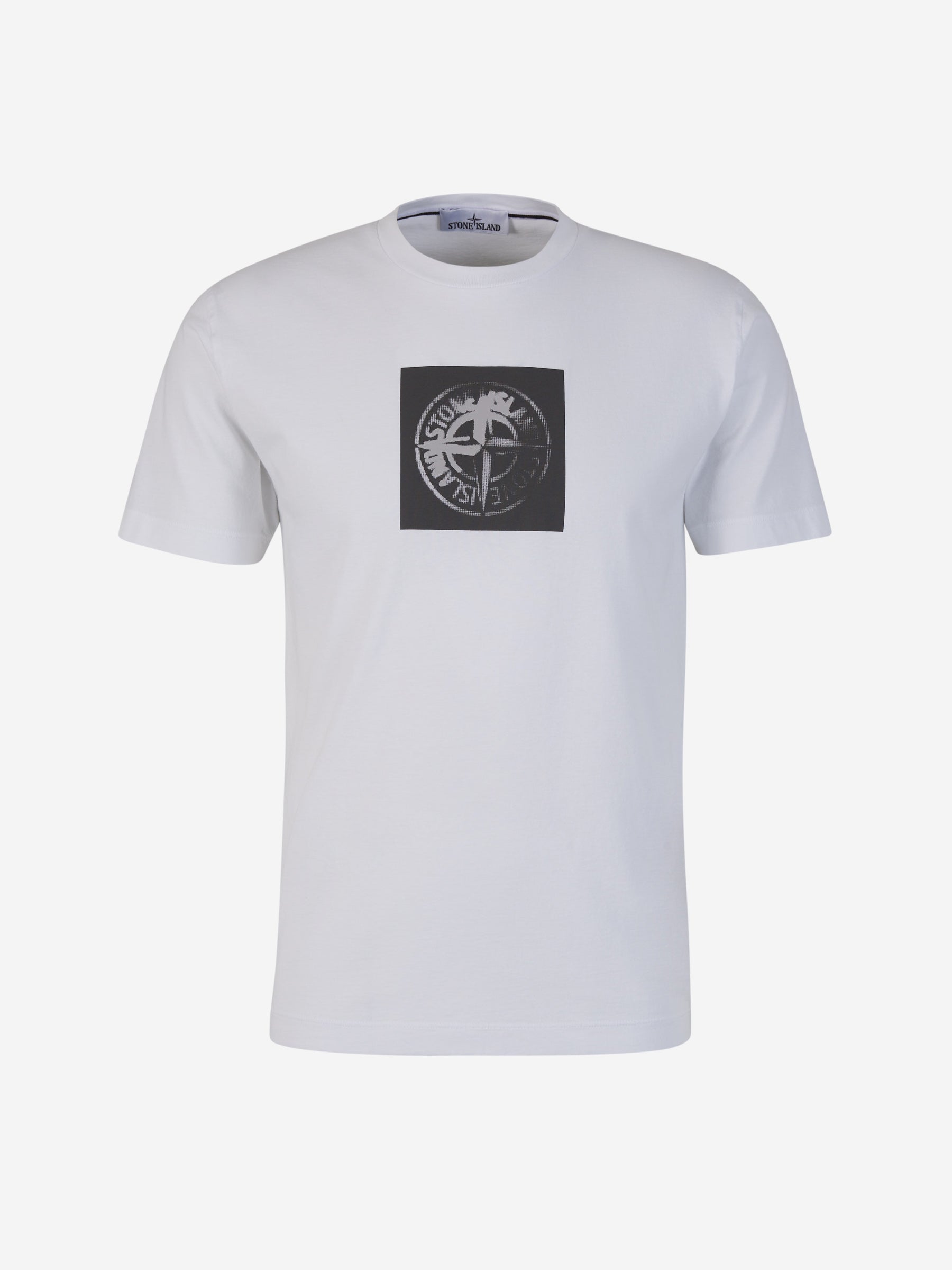 Printed Cotton T-Shirt Stone island – Гарантія оригінальності – боковий вид