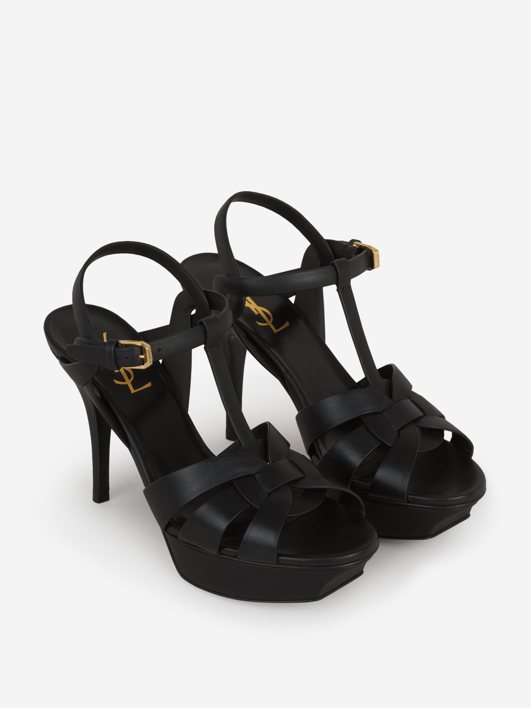 Tribute Heeled Sandals Saint laurent – Гарантія оригінальності – вид ззаду