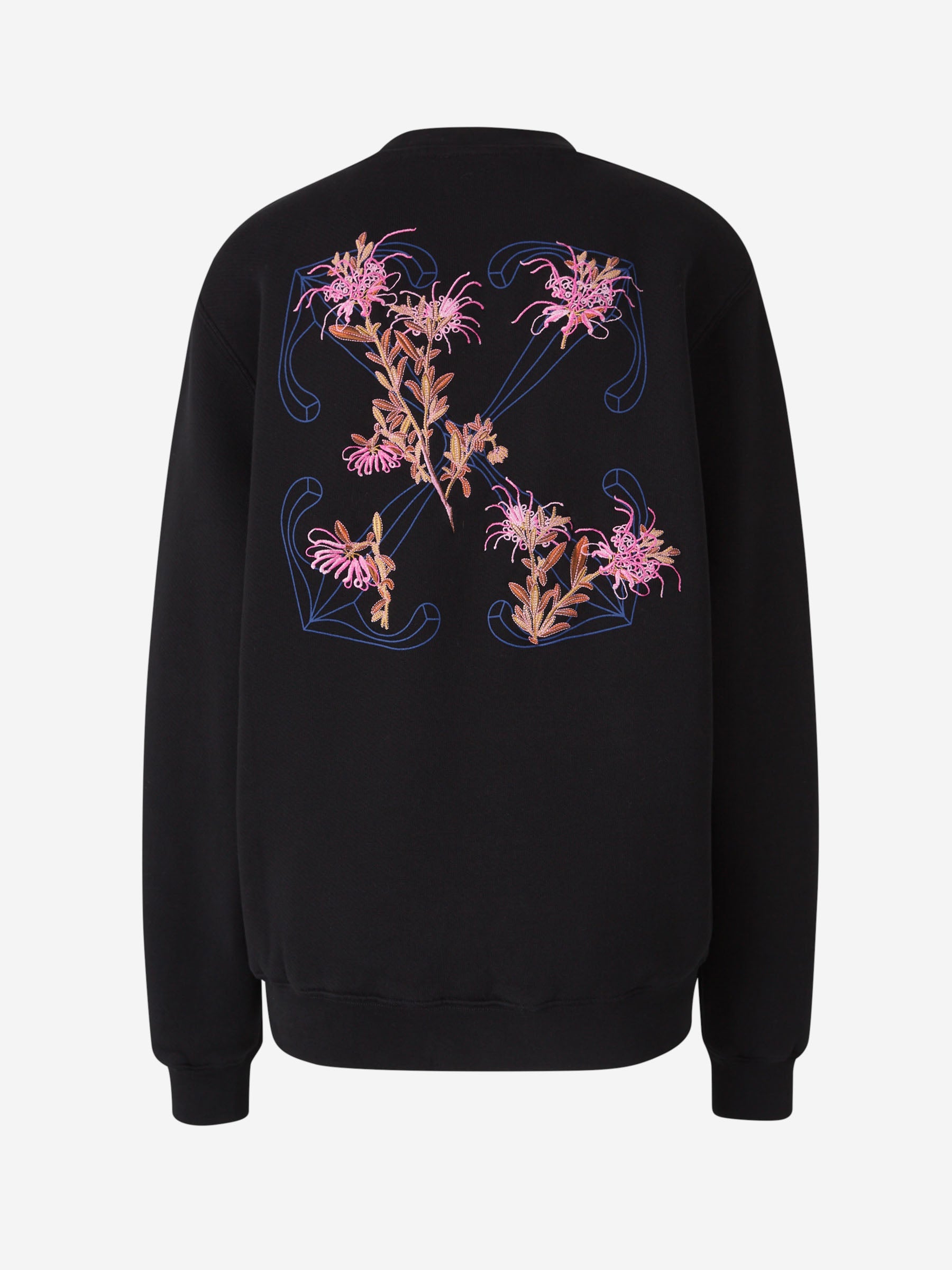 Cotton Logo Sweatshirt Off-white оригінал – Купити в Україні – вид ззаду