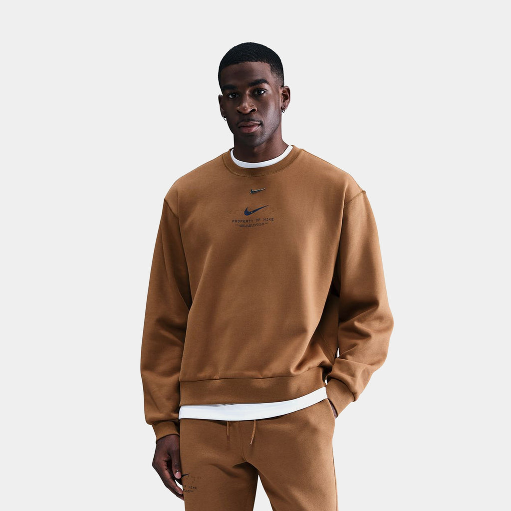 Оригінальна Nsw Club Fleece Crew Neck Mens Sweatshirt Nike – боковий вид