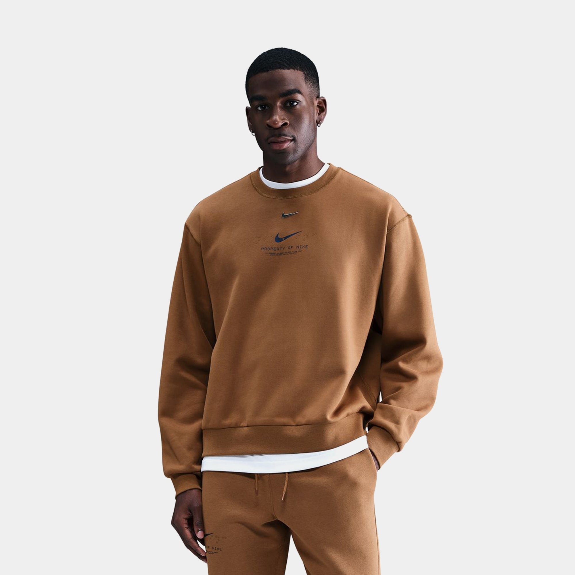 Оригінальна Nsw Club Fleece Crew Neck Mens Sweatshirt Nike – боковий вид - NIKE