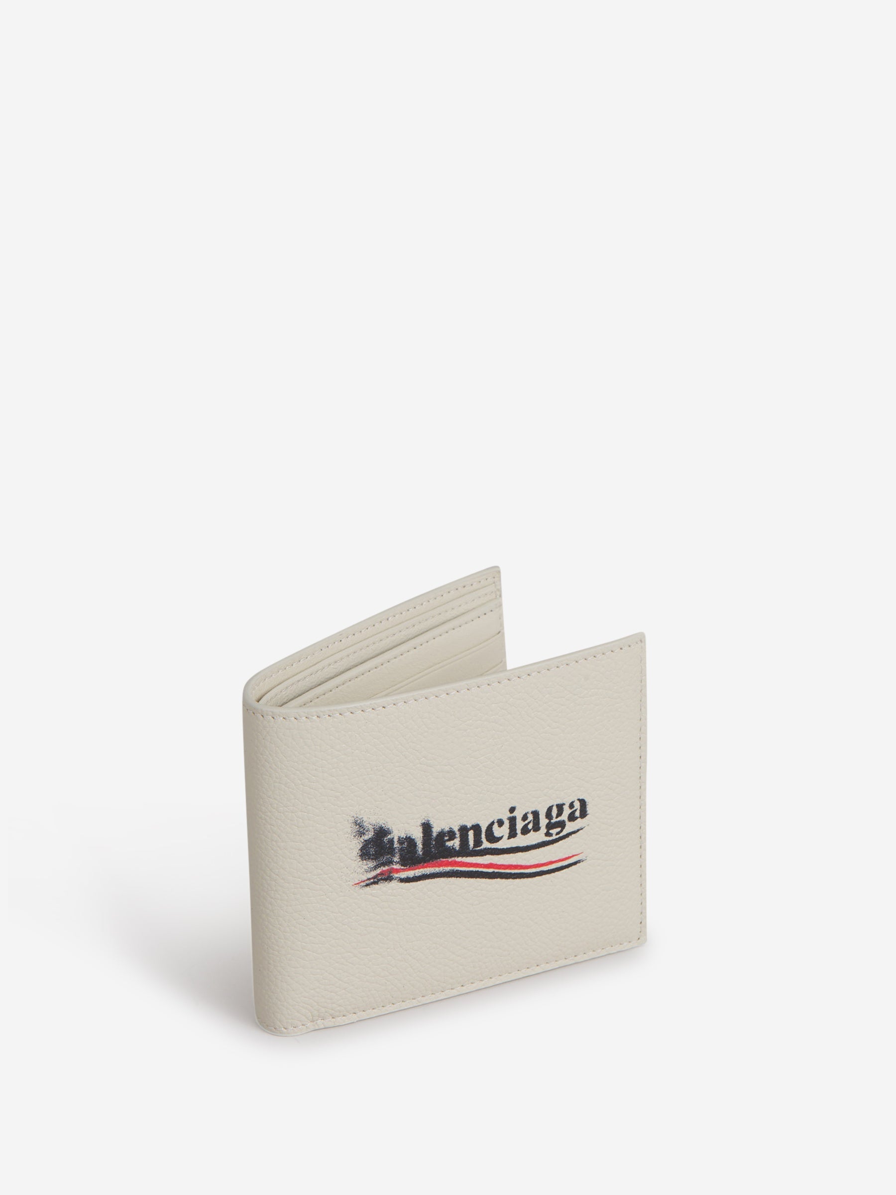 Оригінальна Logo Leather Wallet Balenciaga – вид ззаду