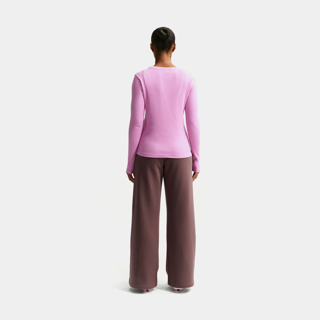 Nsw Club Fleece MID Rise Wide Leg Womens Sweatpants Nike оригінал – Купити в Україні – вид ззаду