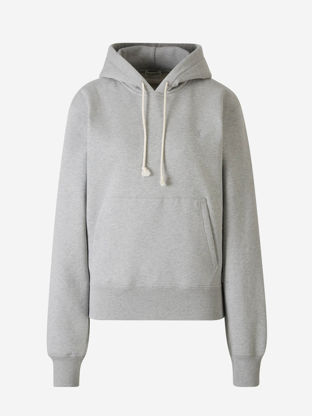 Cotton Logo Hoodie Saint laurent – Гарантія оригінальності – боковий вид