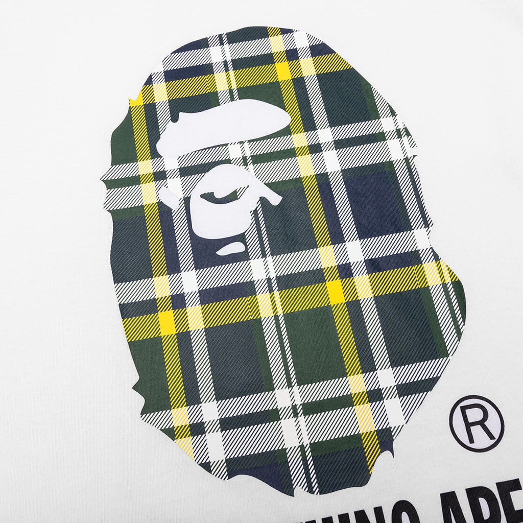 Оригінальна Check By Bathing Ape Tee White A bathing ape – детальний вид