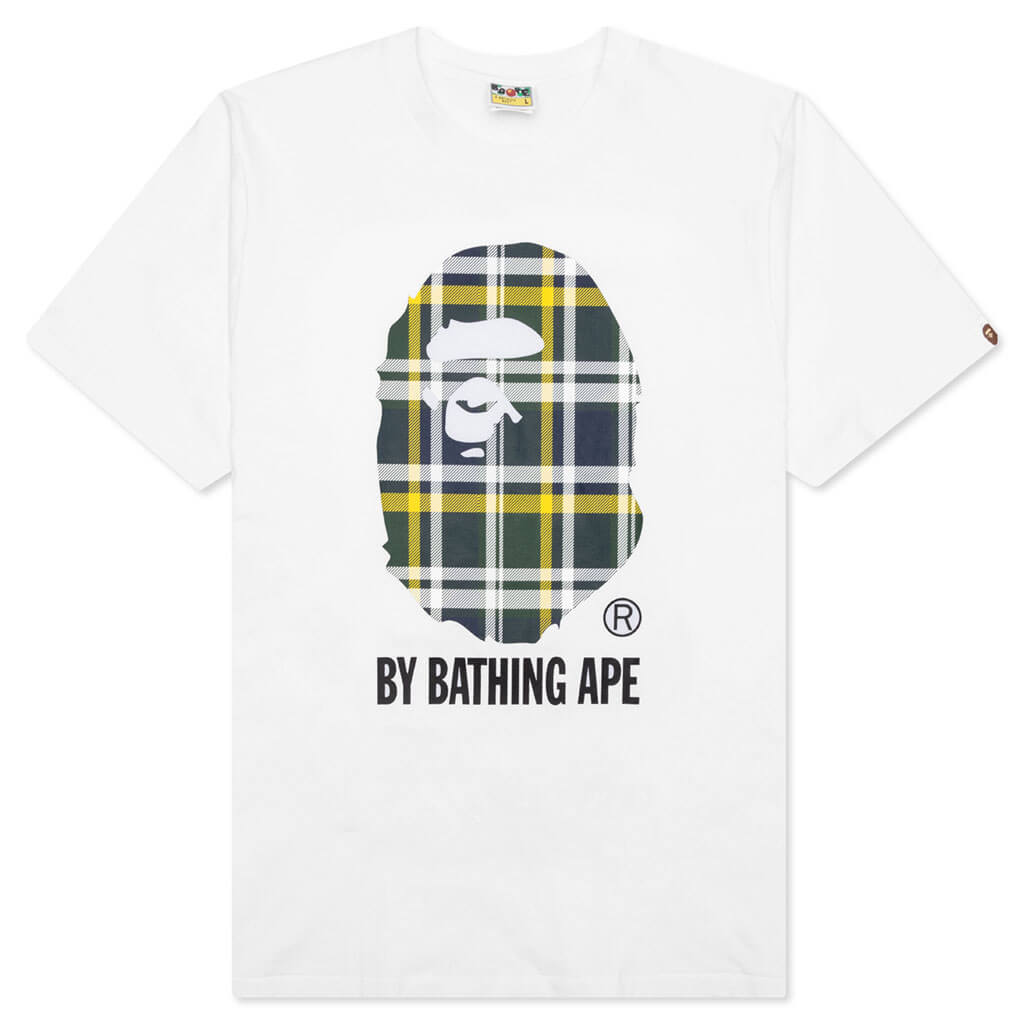 Оригінальна Check By Bathing Ape Tee White A bathing ape – боковий вид