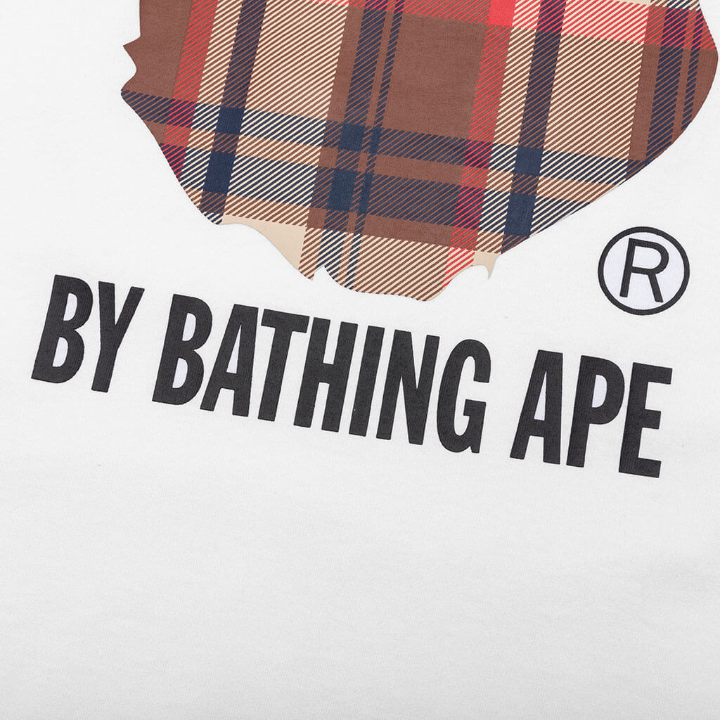 Оригінальна Check By Bathing Ape Tee White A bathing ape – збільшений вид