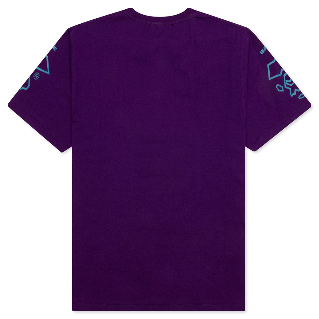 Football Tee Purple A bathing ape оригінал – Купити в Україні – вид ззаду