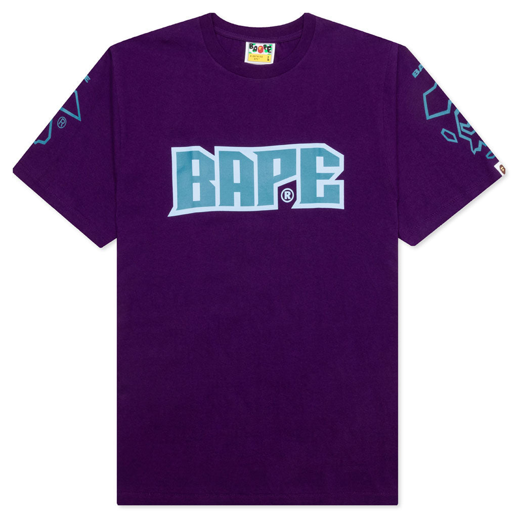 Football Tee Purple A bathing ape оригінал – Купити в Україні – боковий вид