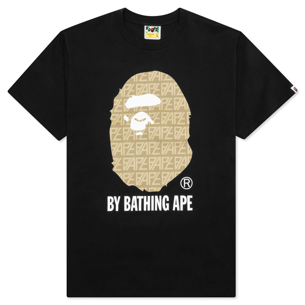 Logo Monogram By Bathing Ape Tee Black A bathing ape оригінал – Купити в Україні – боковий вид