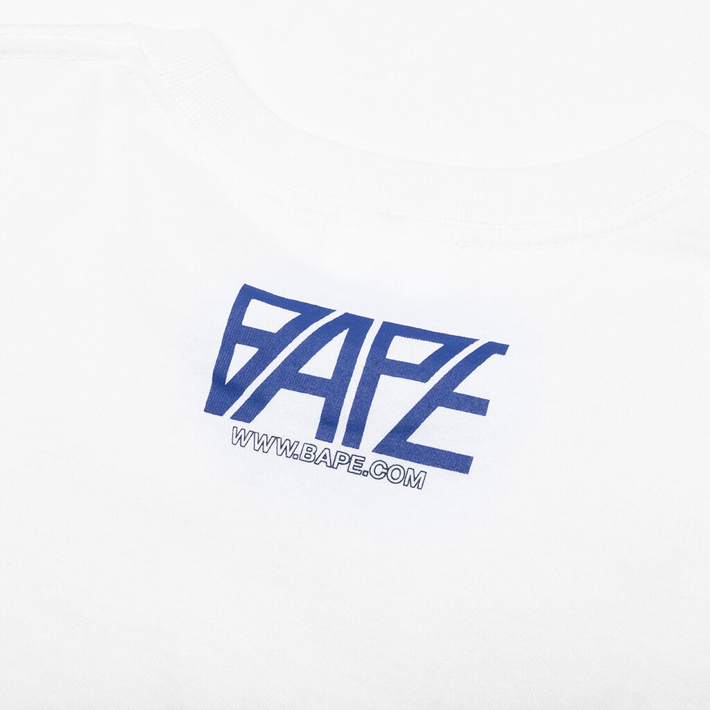 Оригінальна Logo Monogram Tee White A bathing ape – збільшений вид
