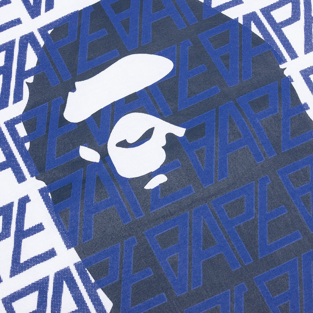 Оригінальна Logo Monogram Tee White A bathing ape – детальний вид