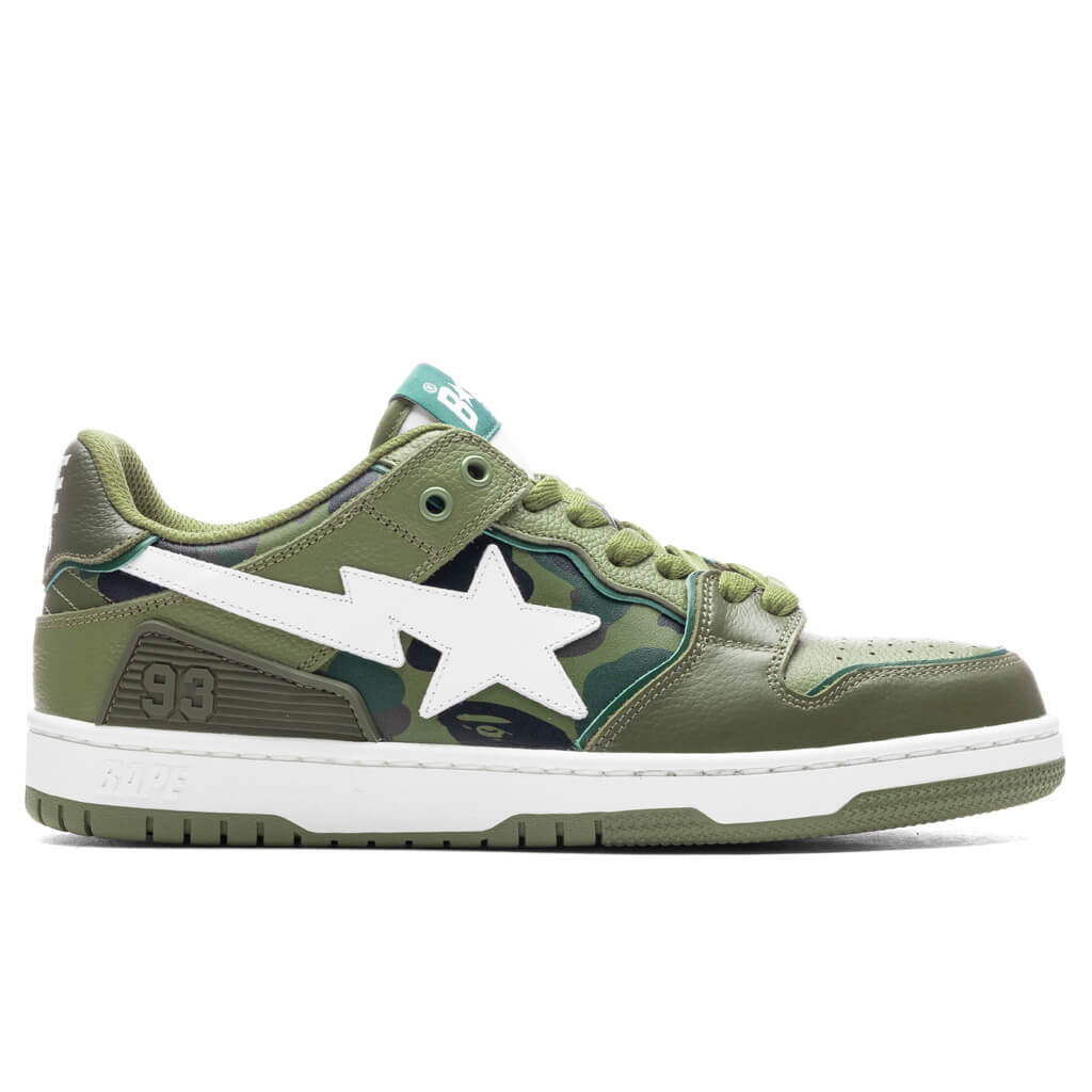 Sk8 Sta #4 Olive Drab A bathing ape оригінал – Купити в Україні – боковий вид