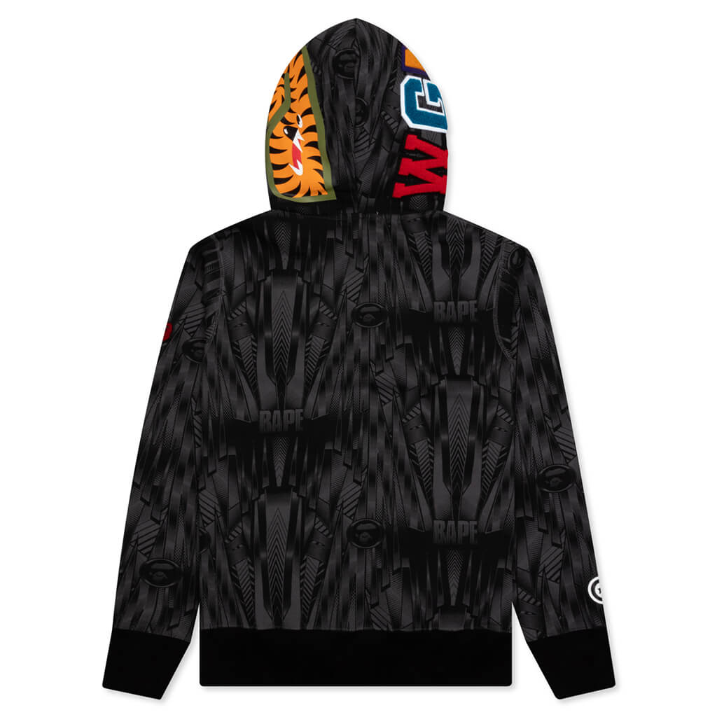 Speed Racer Shark Full Zip Hoodie Black A bathing ape – Гарантія оригінальності – вид ззаду