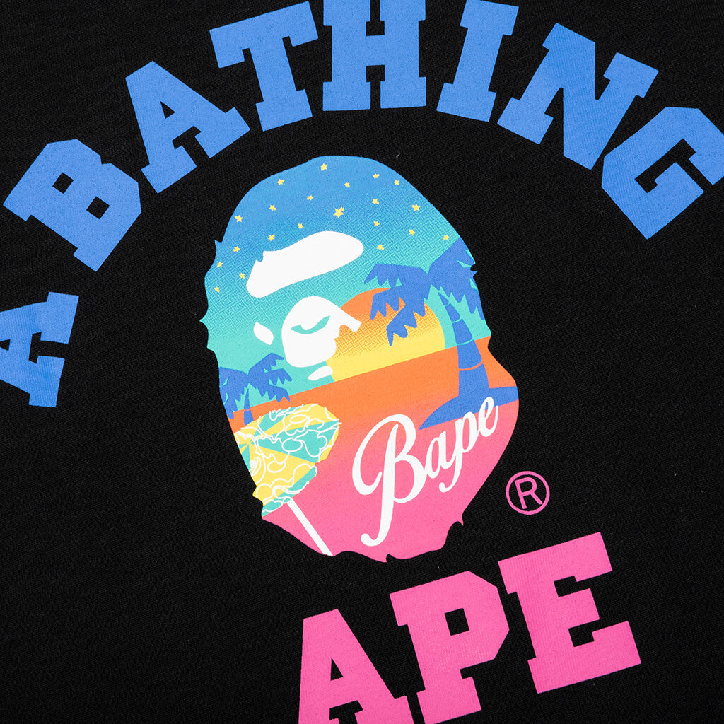 Оригінальна Sunset Beach Tee Black A bathing ape – детальний вид