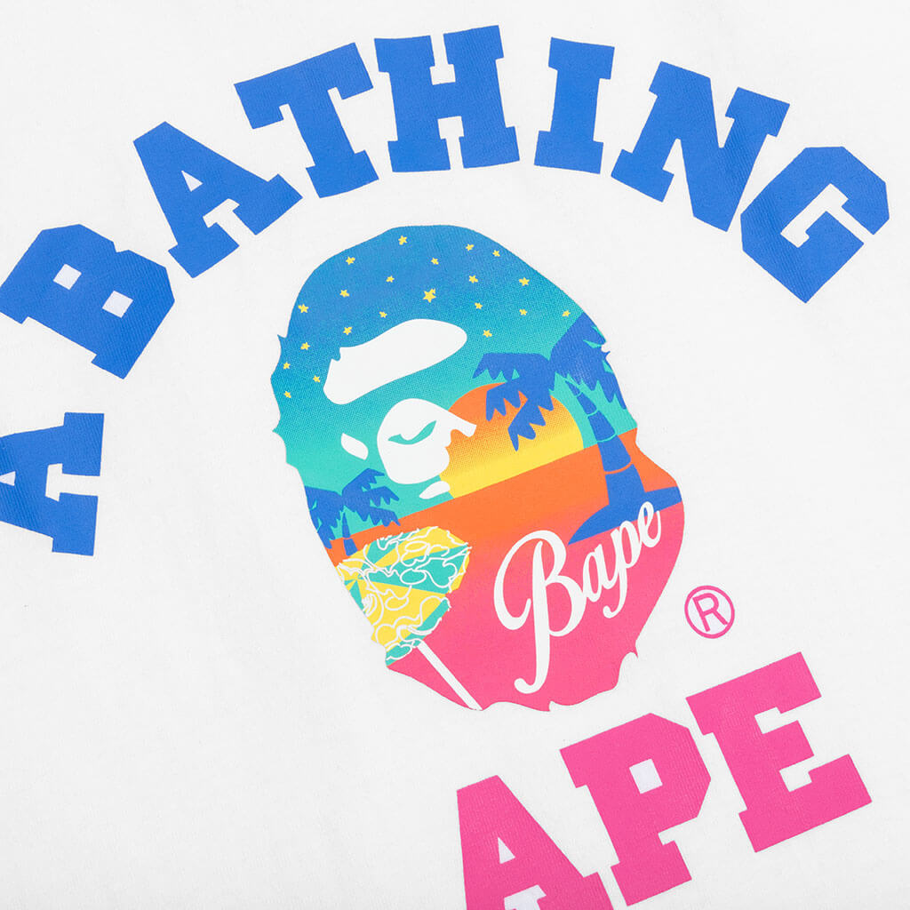 Sunset Beach Tee White A bathing ape оригінал – Купити в Україні – детальний вид