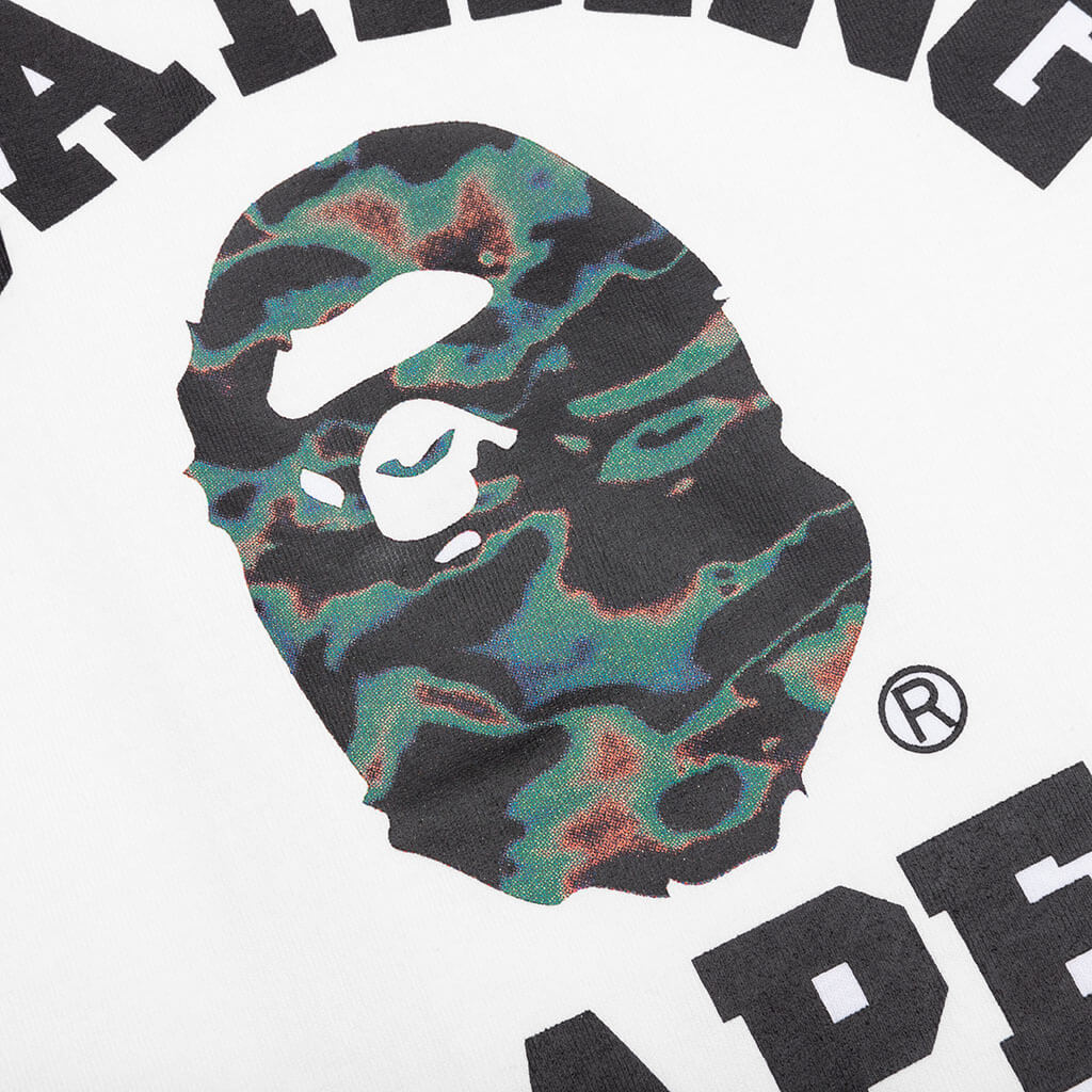 Thermography College Tee White A bathing ape оригінал – Купити в Україні – детальний вид