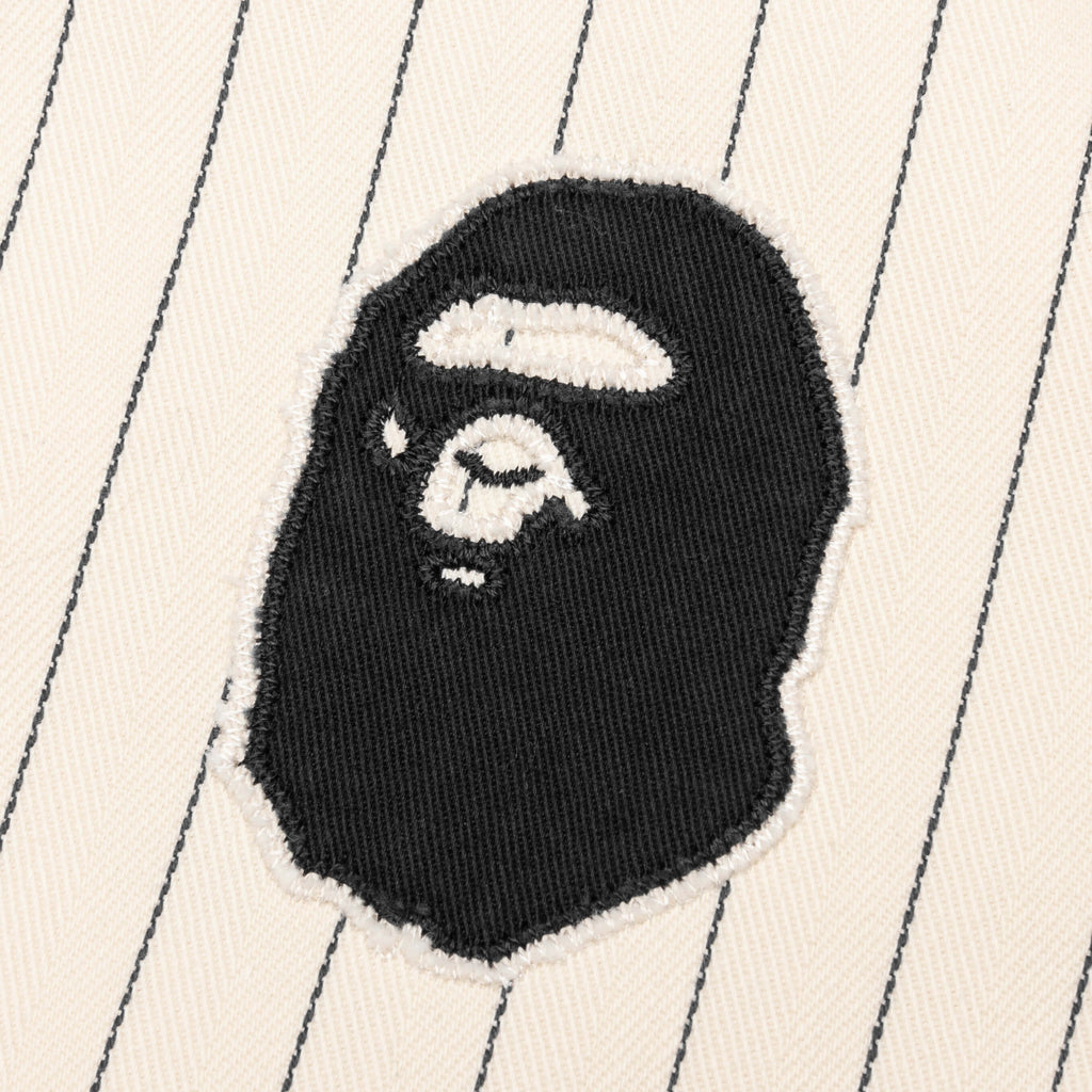 Baseball Shirt Ivory A bathing ape – Гарантія оригінальності – збільшений вид