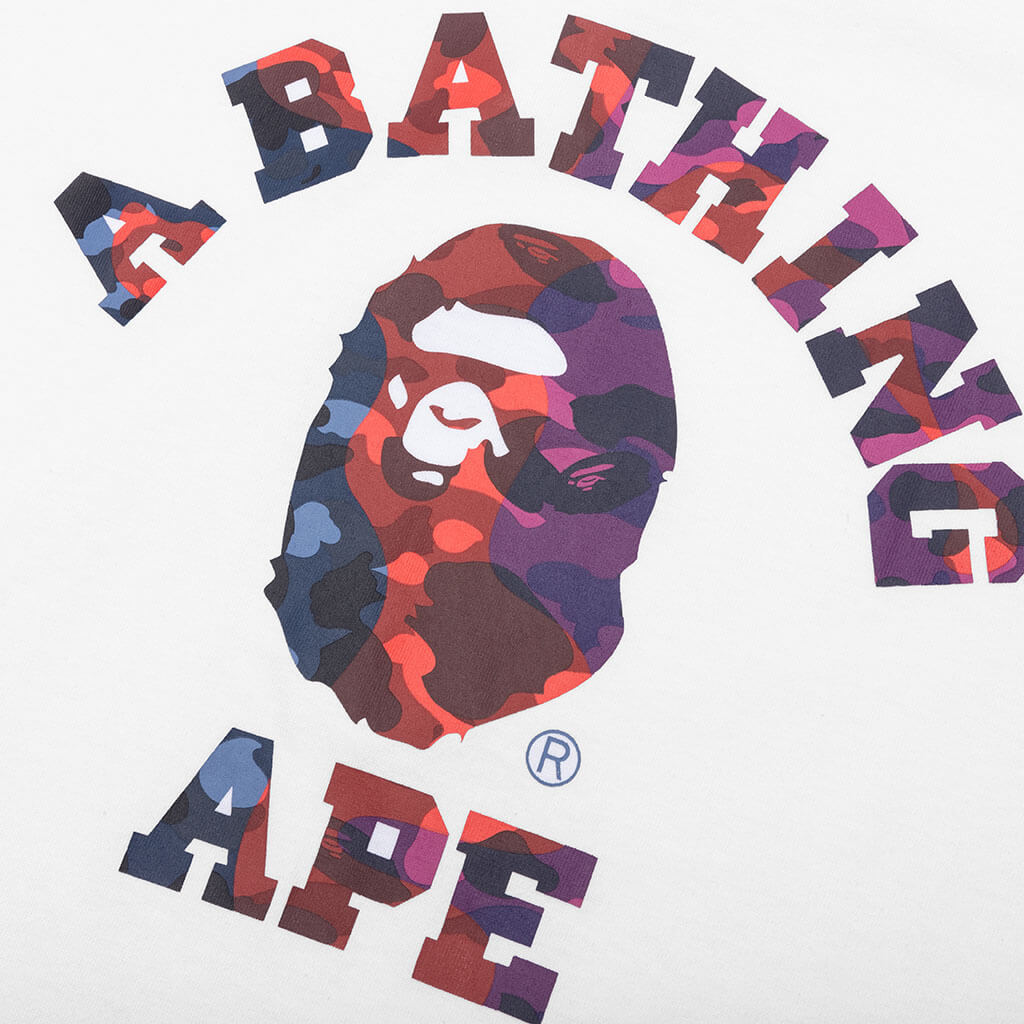 Color Camo Crazy College Tee A bathing ape оригінал – Купити в Україні – детальний вид